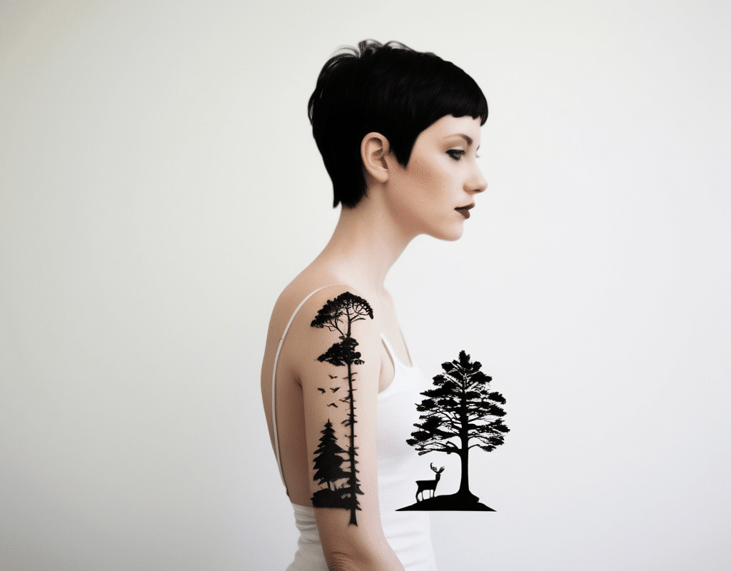 8. Negative Space Silhouettes
