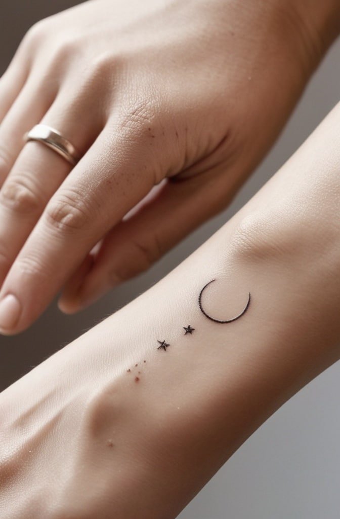 1. Celestial Minimalism: Stars, Moons, and Cosmic Dots