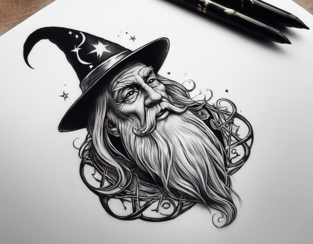 17Wizard Tattoo Ideas for Something Magical