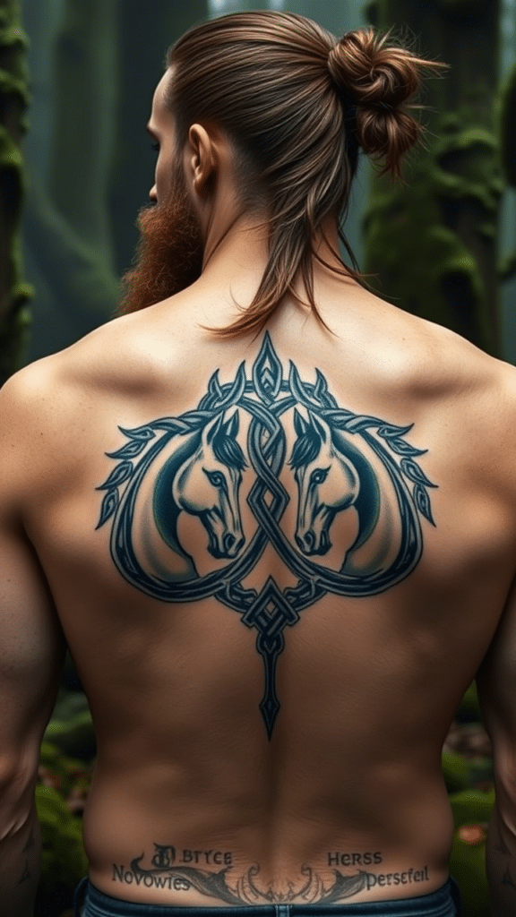 4. Celtic Horse Knotwork