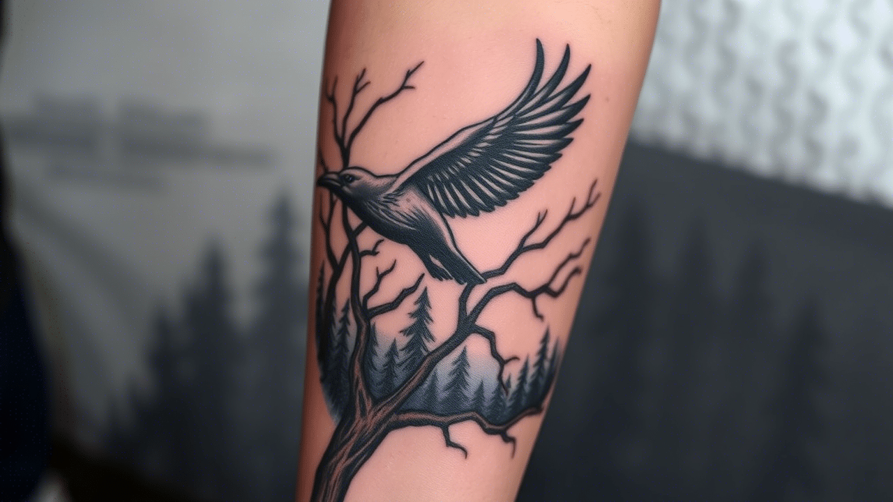 20 Crow Tattoo Ideas that Tell a Story and Carry a Meaning