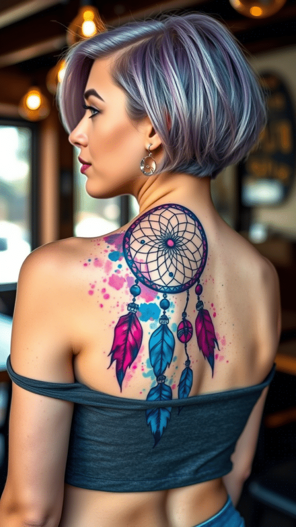 2. Watercolor Dreamcatcher Explosion