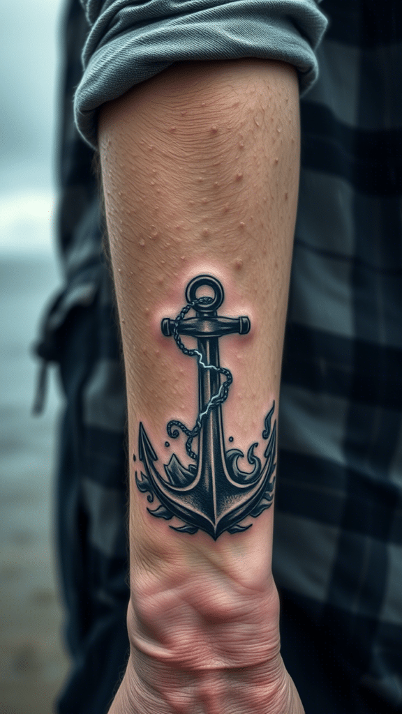 19. Anchor in Storm Scene