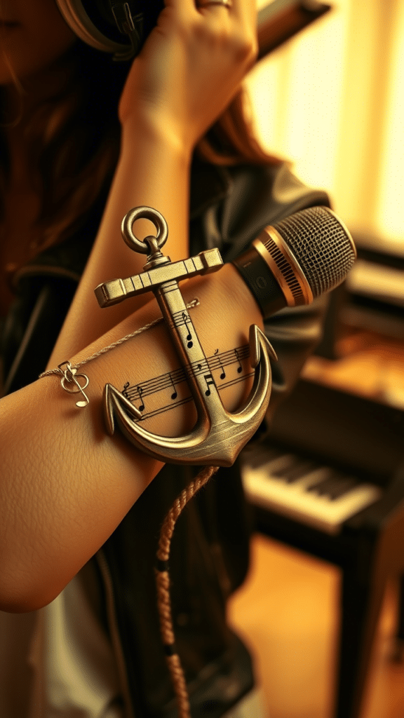 22. Anchor with Musical Elements