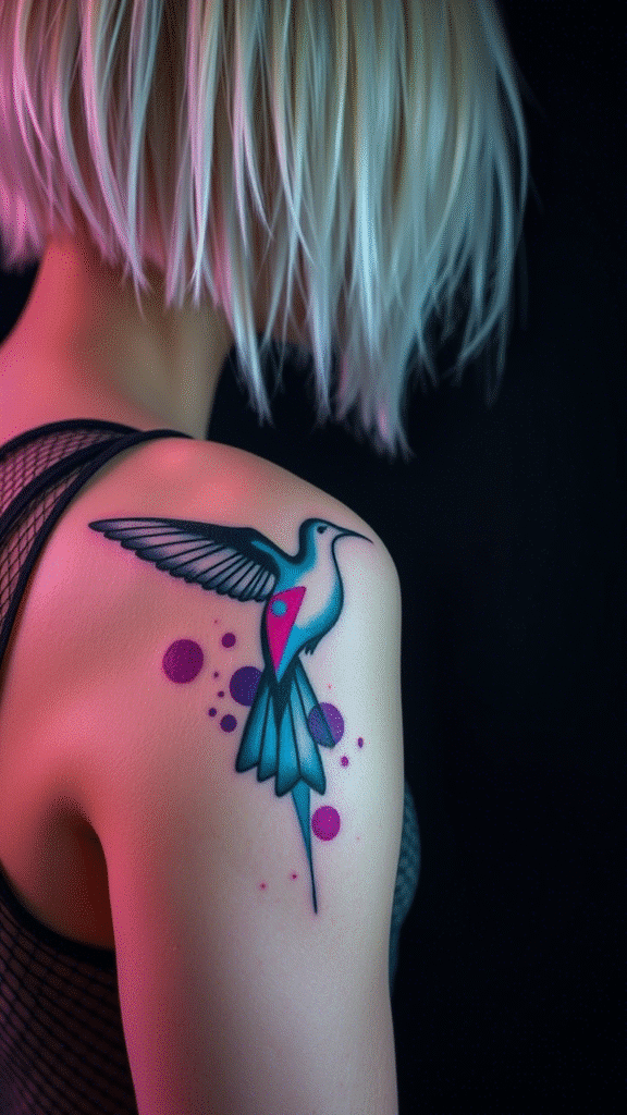 6. Abstract Hummingbird Interpretation
