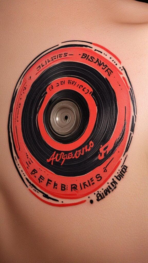 14. Vinyl Record Labels and Center Holes