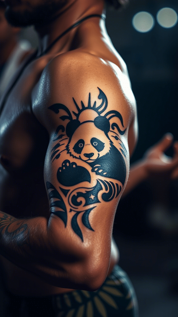 9. Tribal and Cultural Fusion Pandas