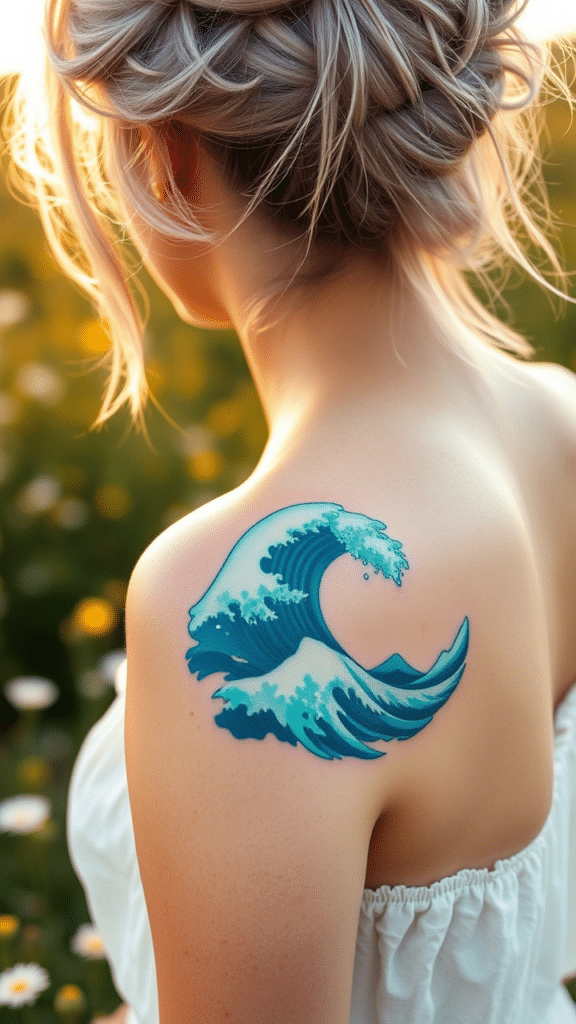 5. Watercolor Wave Splashes