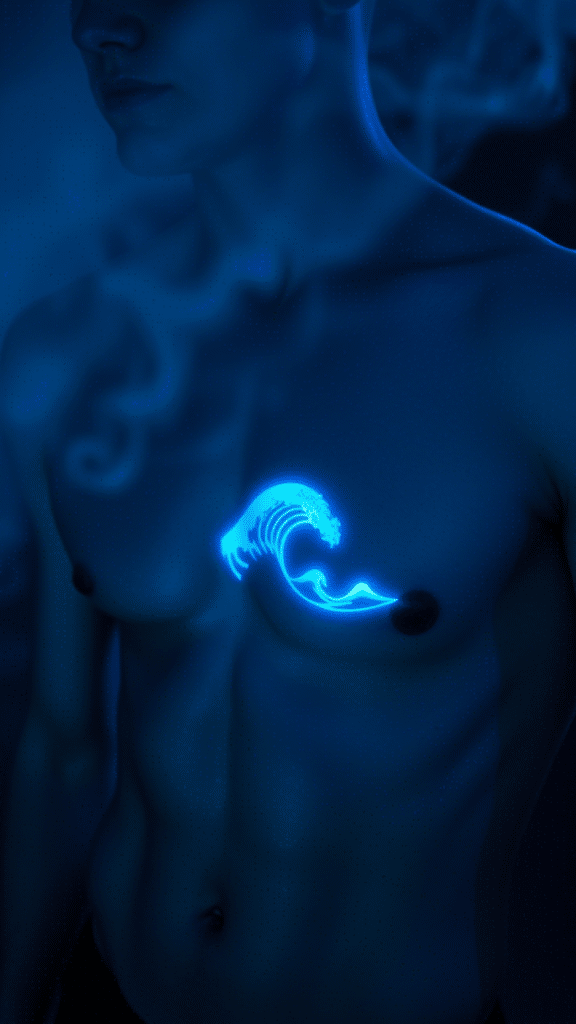 11. Bioluminescent Wave Designs
