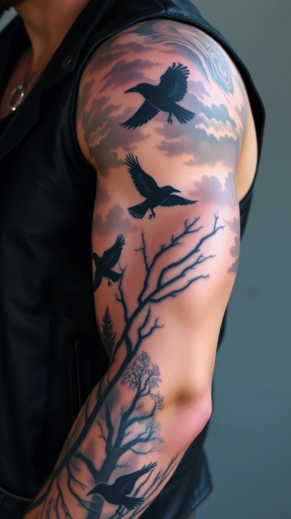 3. Murder of Crows Sleeve