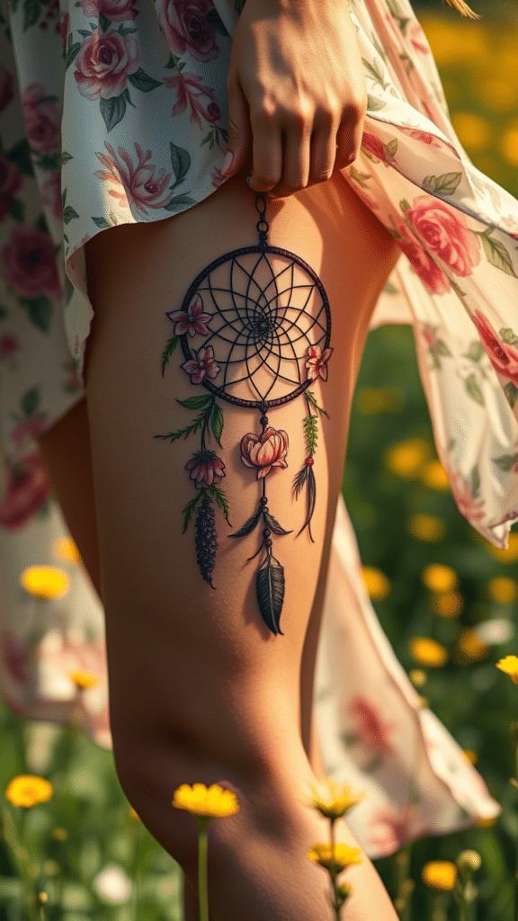 4. Floral Dreamcatcher Garden