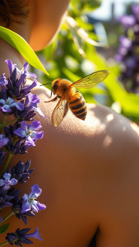 4. Lavender and Bee Combination