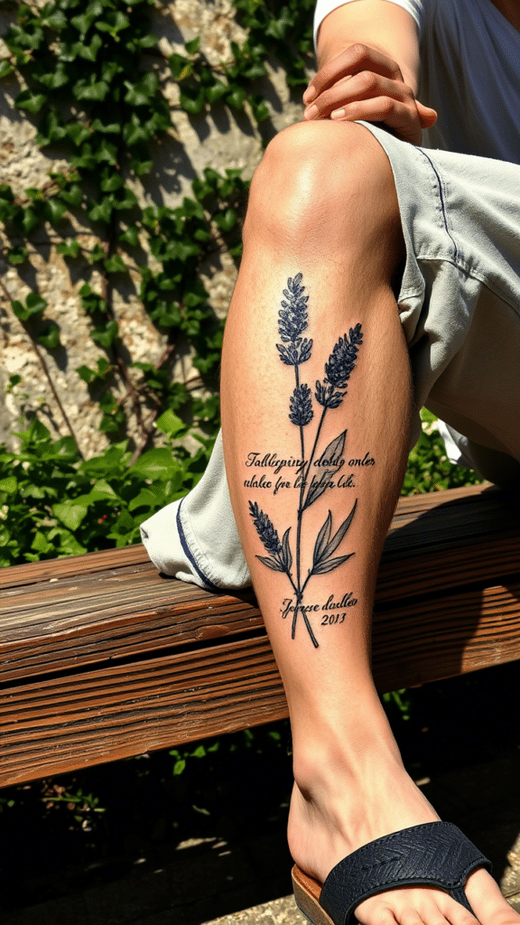 6. Vintage Botanical Lavender Illustration