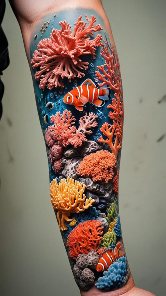 1. Realistic Coral Reef Scenes