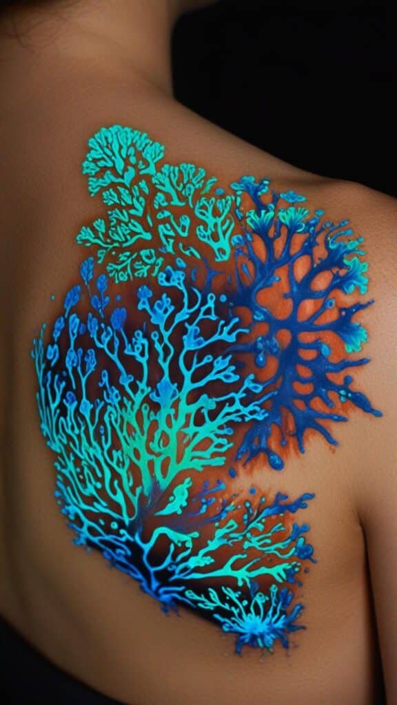 10. Bioluminescent Coral Designs