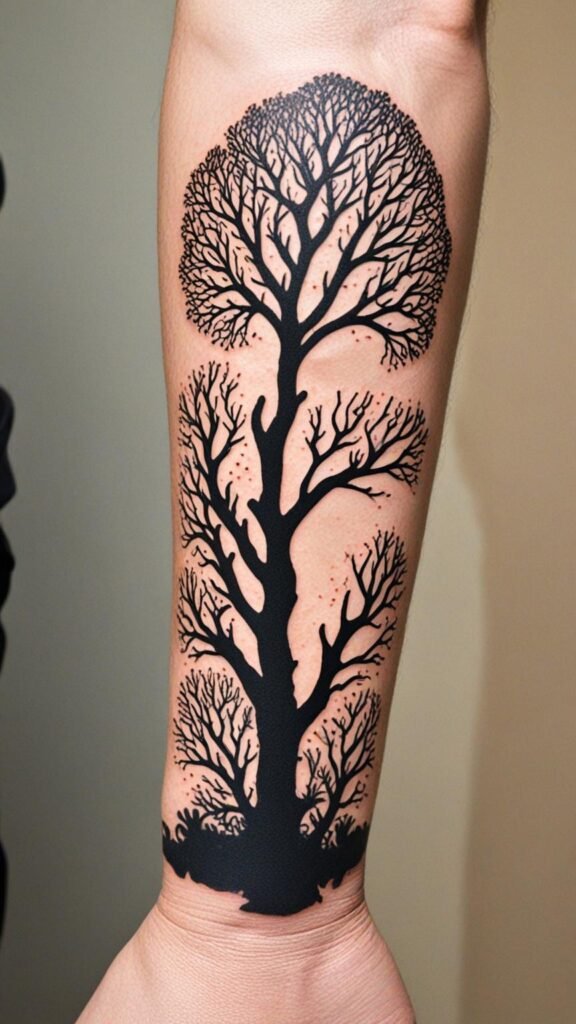 17. Coral Negative Space Silhouettes