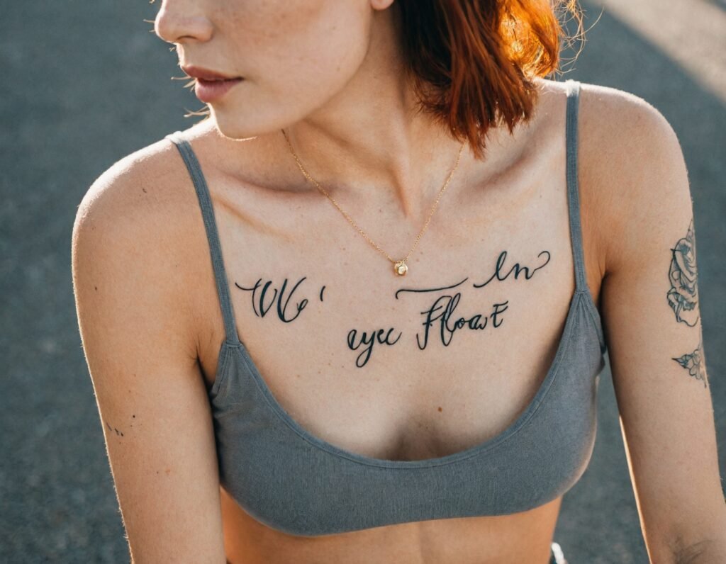 2. Lyric Tattoos in Beautiful Typography