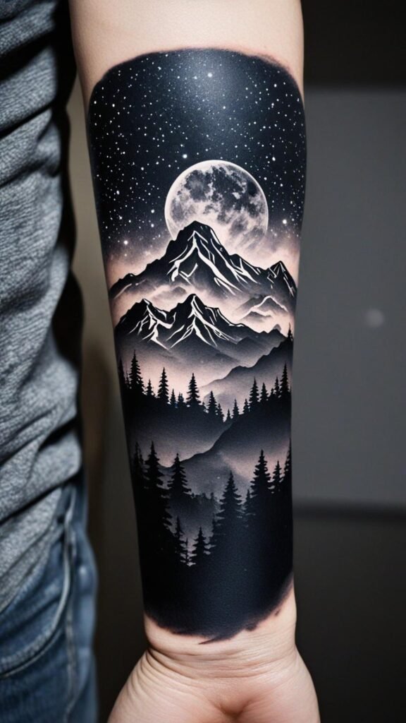 2. Mountain Range Silhouettes