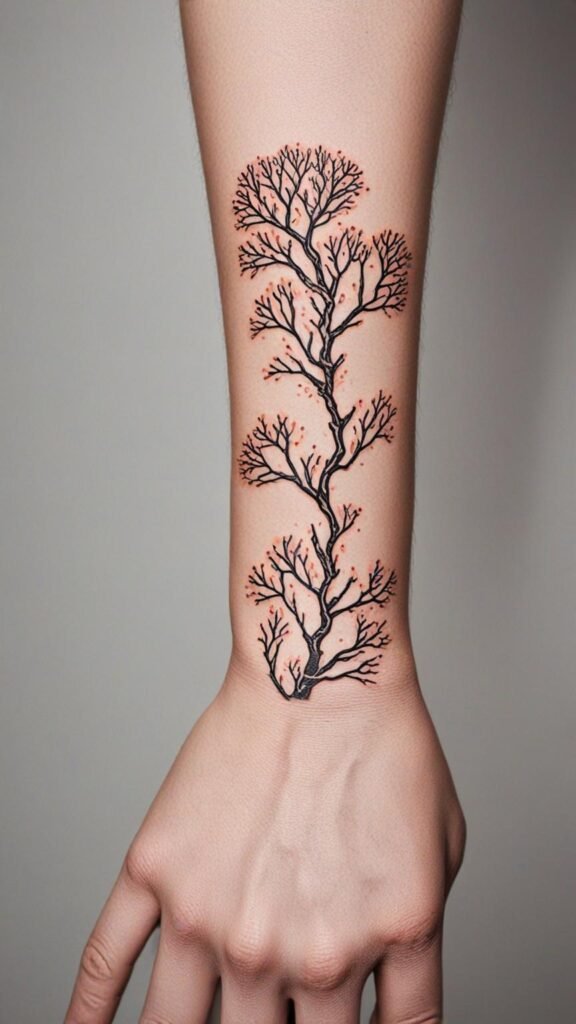 3. Minimalist Line Art Coral