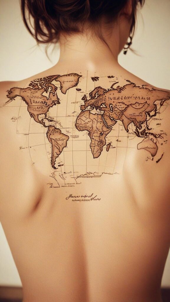 3. Vintage World Map