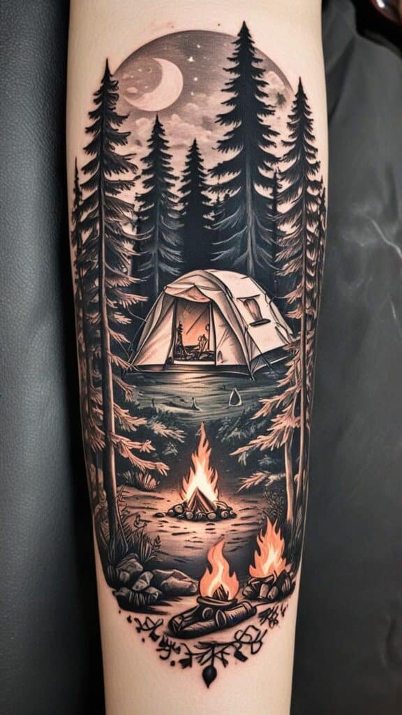6. Camping Scene
