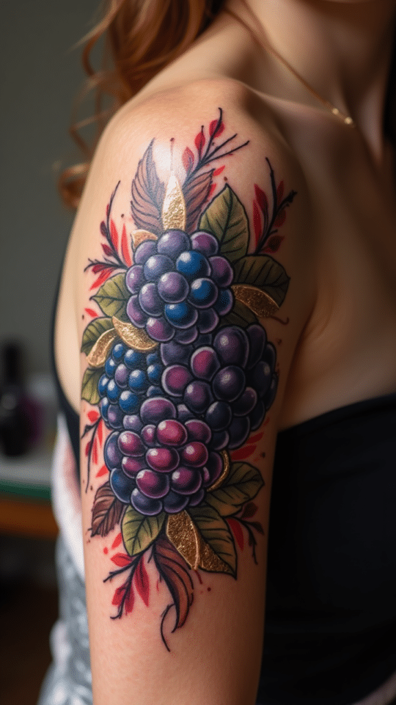 9. Neo-Traditional Blackberry