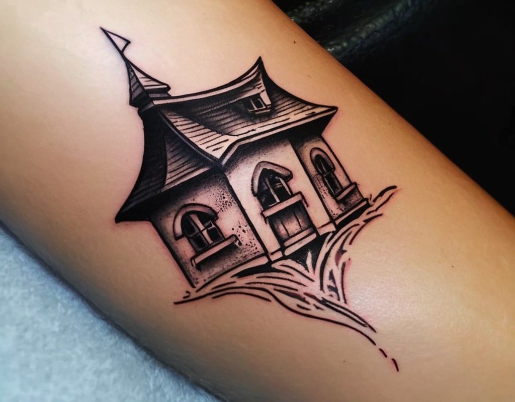 16 House Tattoo Ideas for Your Perfect Home Ink