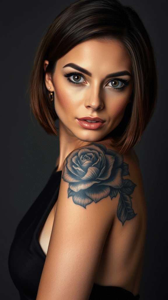 4. Black and Grey Carnation Portrait