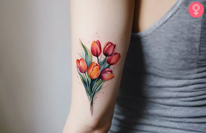30 Meanings Of Tulip Tattoos