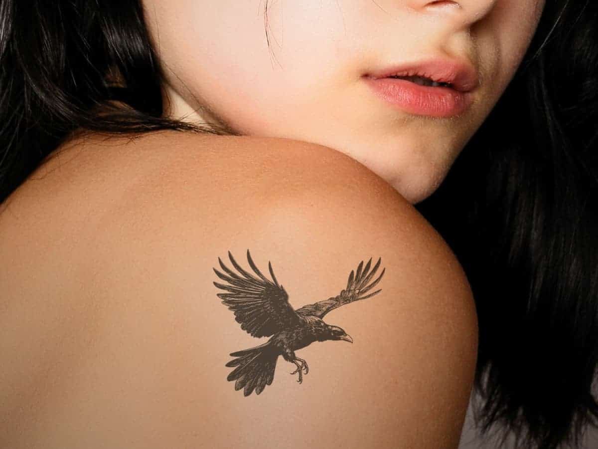 30 Meanings of Raven Tattoos That'll Make You See These Birds Differently