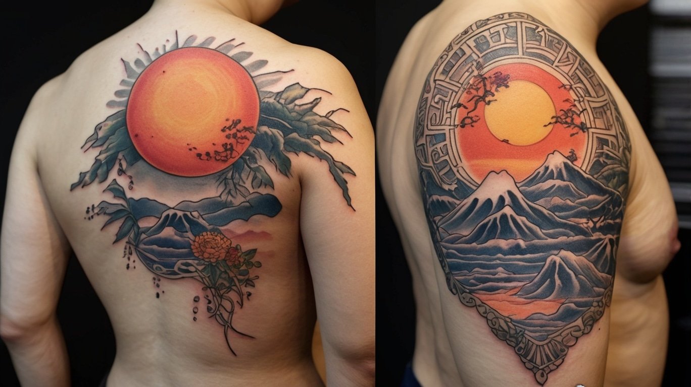 Rising Sun Tattoo Ideas That'll Make Your Skin Tell Stories