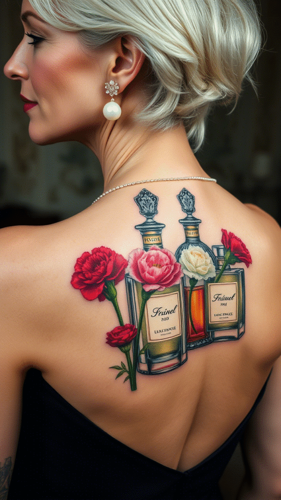 24. Carnation Vintage Perfume Bottle Collection