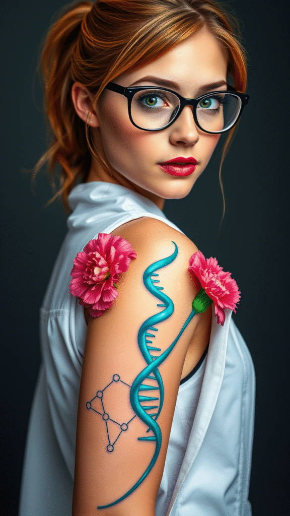 16. Carnation DNA Helix Structure