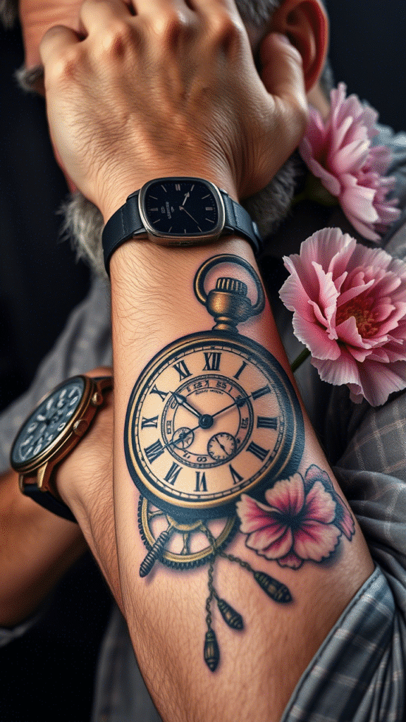 11. Carnation Clock or Timepiece Design