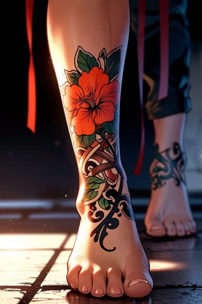 Geranium Tattoo Styles and Artistic Interpretations