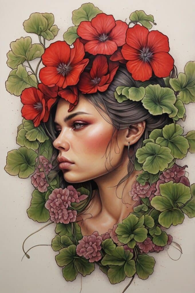 Colors That Speak: Understanding Geranium Hues in Tattoo Art