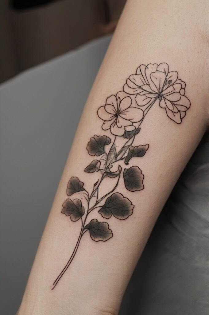 The Psychology Behind Choosing Geranium Tattoos